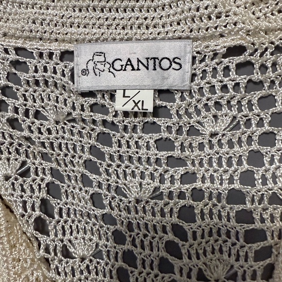 Gantos Cream Lace Button-Up Cardigan L/XL - Picture 3 of 4